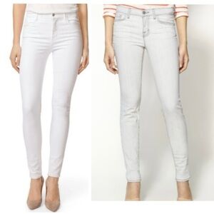 J BRAND Women’s Classic Arctic White Slim Fit Denim Jeans Size 28